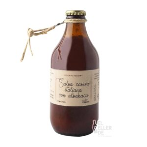 salsa casera italiana con albahaca
