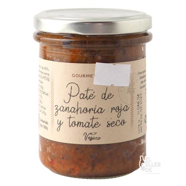 pate de zanahoria roja y tomate seco