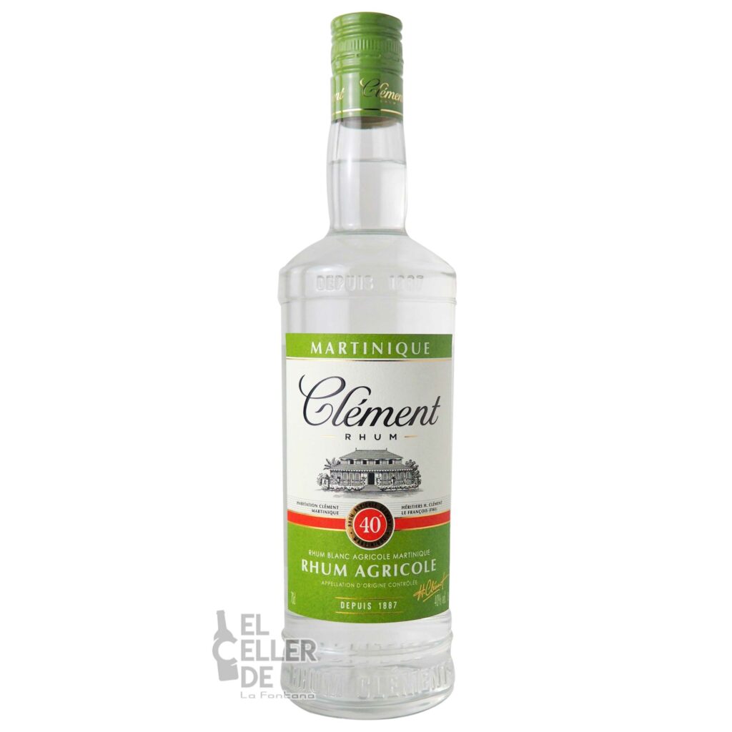 Ron Agrícola Blanco Martinica Clement