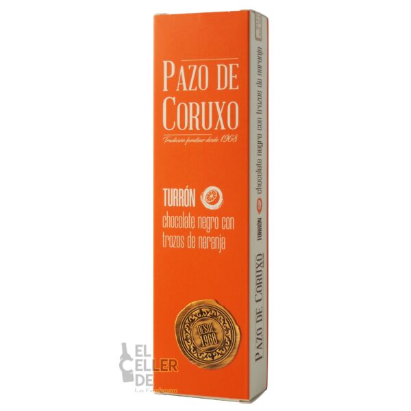 Turron chocolate negro con naranja El Celler de La Fontana scaled
