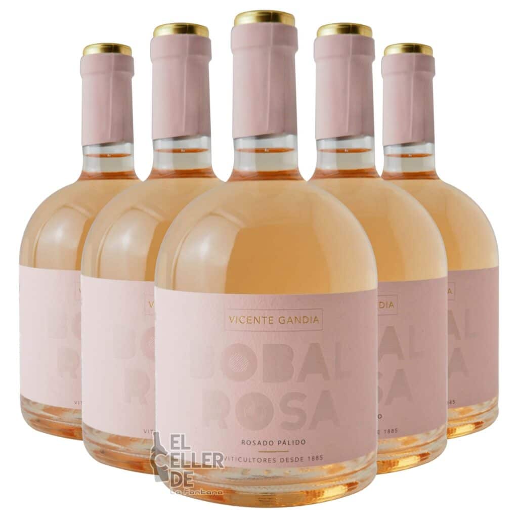 Caja completa de Bobal Rosa Vicente Gandía 2024