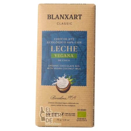 Chocolate negro Blanxart 60% coco – ecológico premium El Celler de La Fontana
