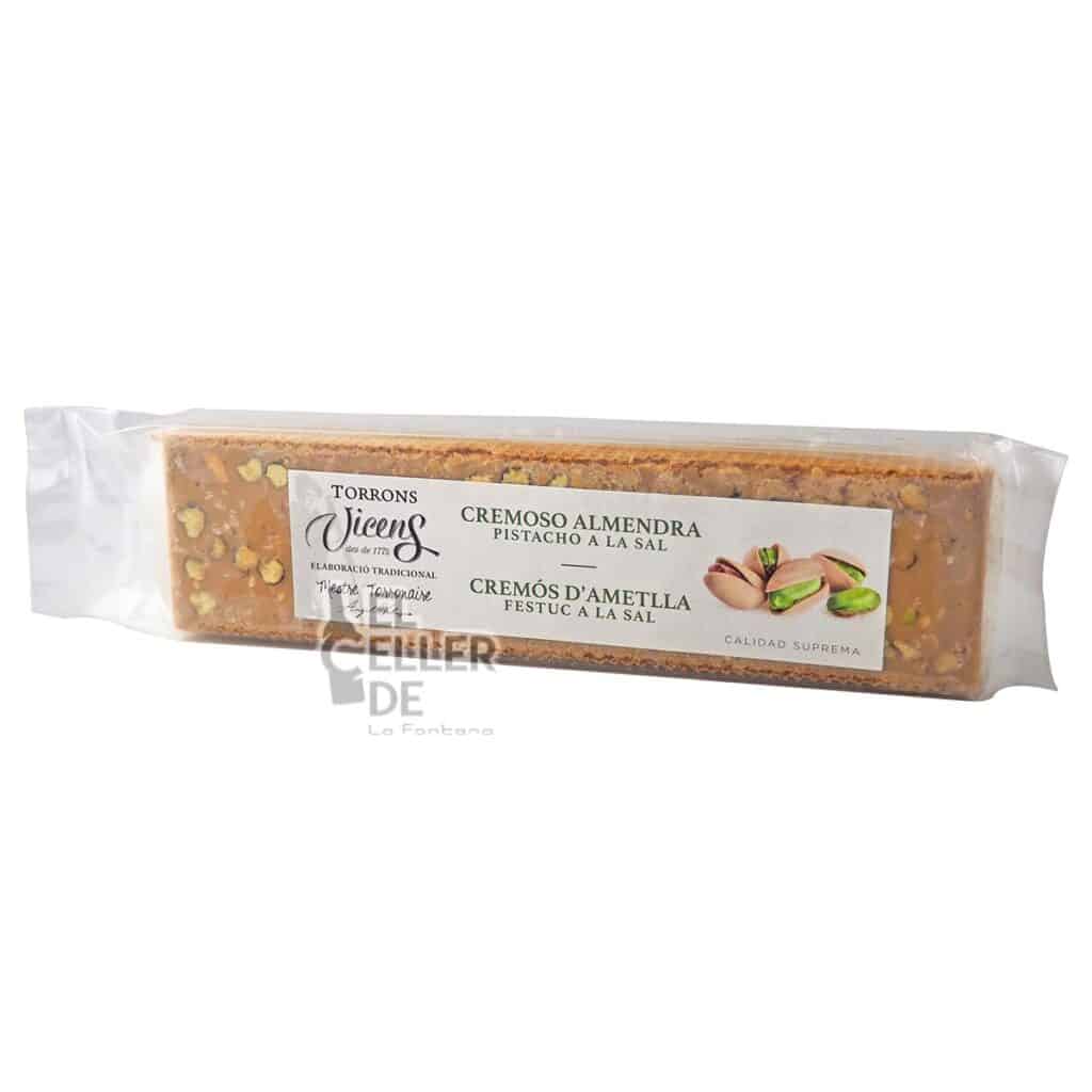 Turrón Cremoso de Almendra y Pistacho a la Sal – 300g