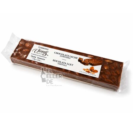 Turrón de Chocolate con Leche y Almendra 300g El Celler de La Fontana